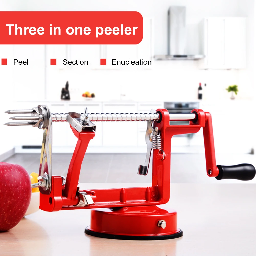 Apple Peeler Hand-Operated Stainless Fruit Peeler Slicing Machine Apple Fruit Machine Peeled Tool Creative Kitchen Tools
Apple Peeler Hand-Operated Stainless Fruit Peeler Slicing Machine Apple Fruit Machine Peeled Tool Creative Kitchen Tools
