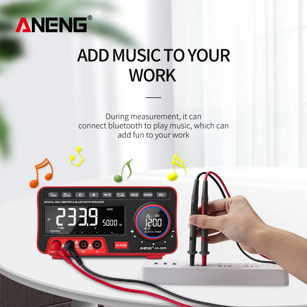 AN-888 LCD Electrical Instruments Professional Bench Digital Multimeter 19999 Counts High-Accuracy Tester Voltage Indicator
AN-888 LCD Electrical Instruments Professional Bench Digital Multimeter 19999 Counts High-Accuracy Tester Voltage Indicator