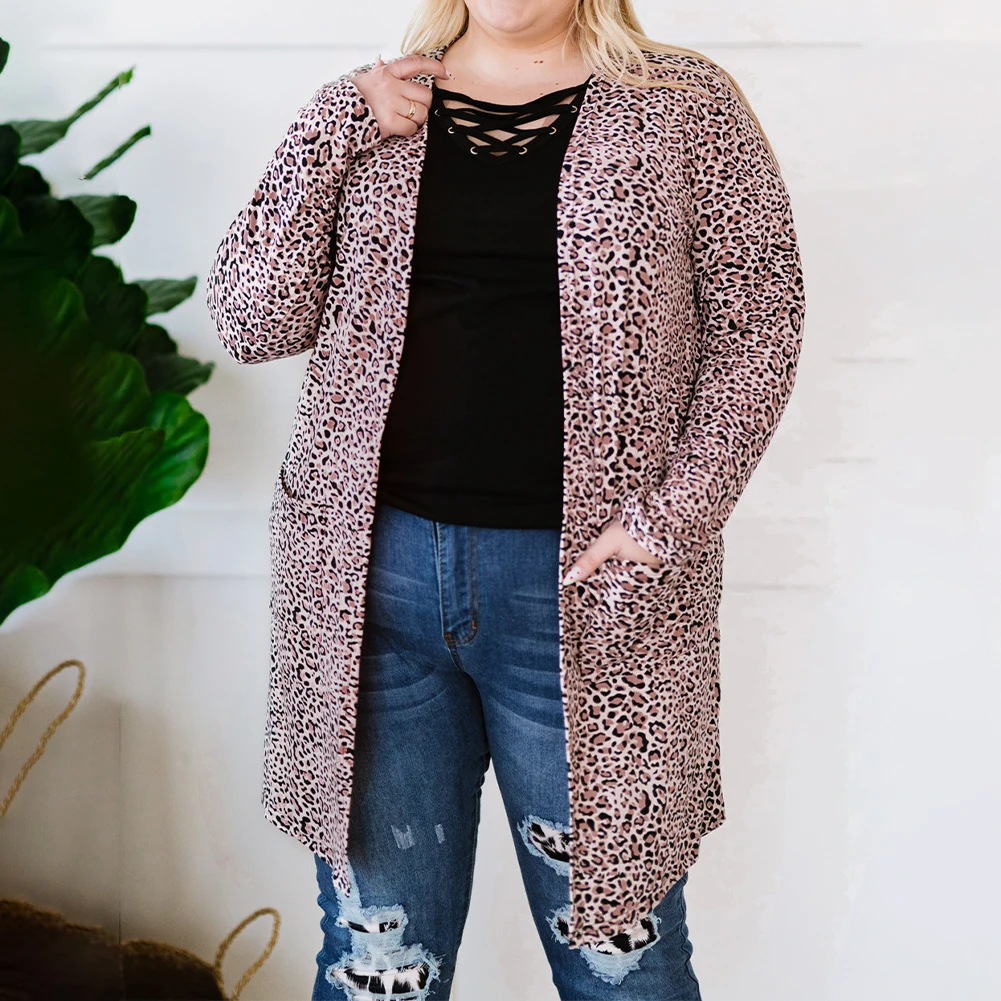 New Style XL~4XL Plus Size Women Ladies Cardigan Casual Fashion Long Sleeves Leopard Print Coat Comfortable And Warmth
New Style XL~4XL Plus Size Women Ladies Cardigan Casual Fashion Long Sleeves Leopard Print Coat Comfortable And Warmth