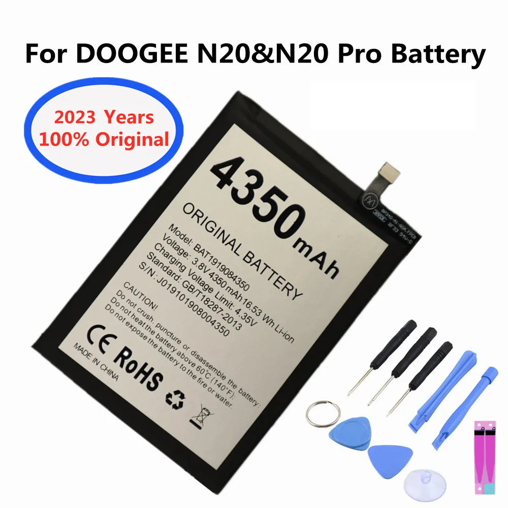 100% Оригинальный аккумулятор BAT1919084350 4350 мАч Для DOOGEE N20 N20Pro N20 Pro стандартная батарея с номером отслеживания + Инструменты
100% Оригинальный аккумулятор BAT1919084350 4350 мАч Для DOOGEE N20 N20Pro N20 Pro стандартная батарея с номером отслеживания + Инструменты