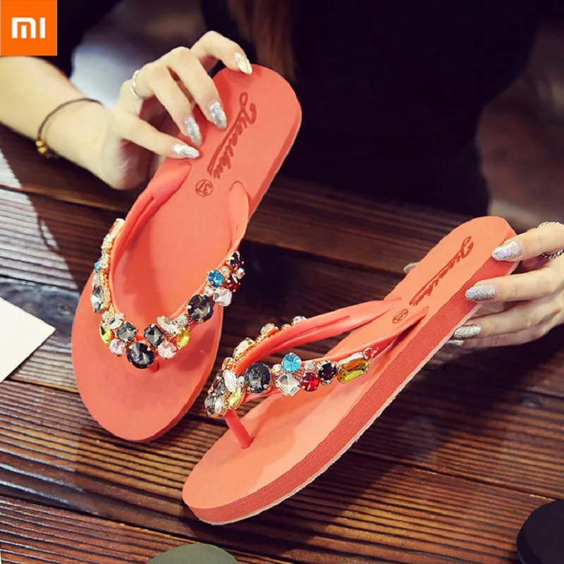 Xiaomi youpin ladies fashion rhinestone sandals seaside beach sandals all-match flat slippers casual slippers
Xiaomi youpin ladies fashion rhinestone sandals seaside beach sandals all-match flat slippers casual slippers