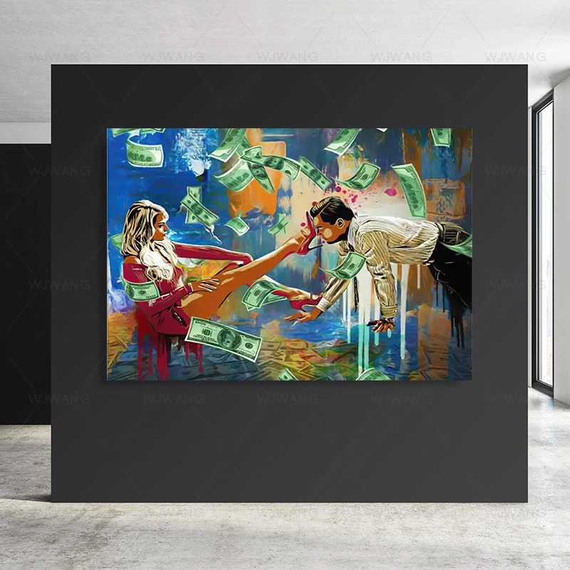 Man Woman Dollar Poster Movie Art Graffiti Canvas Painting Abstract Wall Art Picture Prints for Office Living Room Home Decor
Man Woman Dollar Poster Movie Art Graffiti Canvas Painting Abstract Wall Art Picture Prints for Office Living Room Home Decor