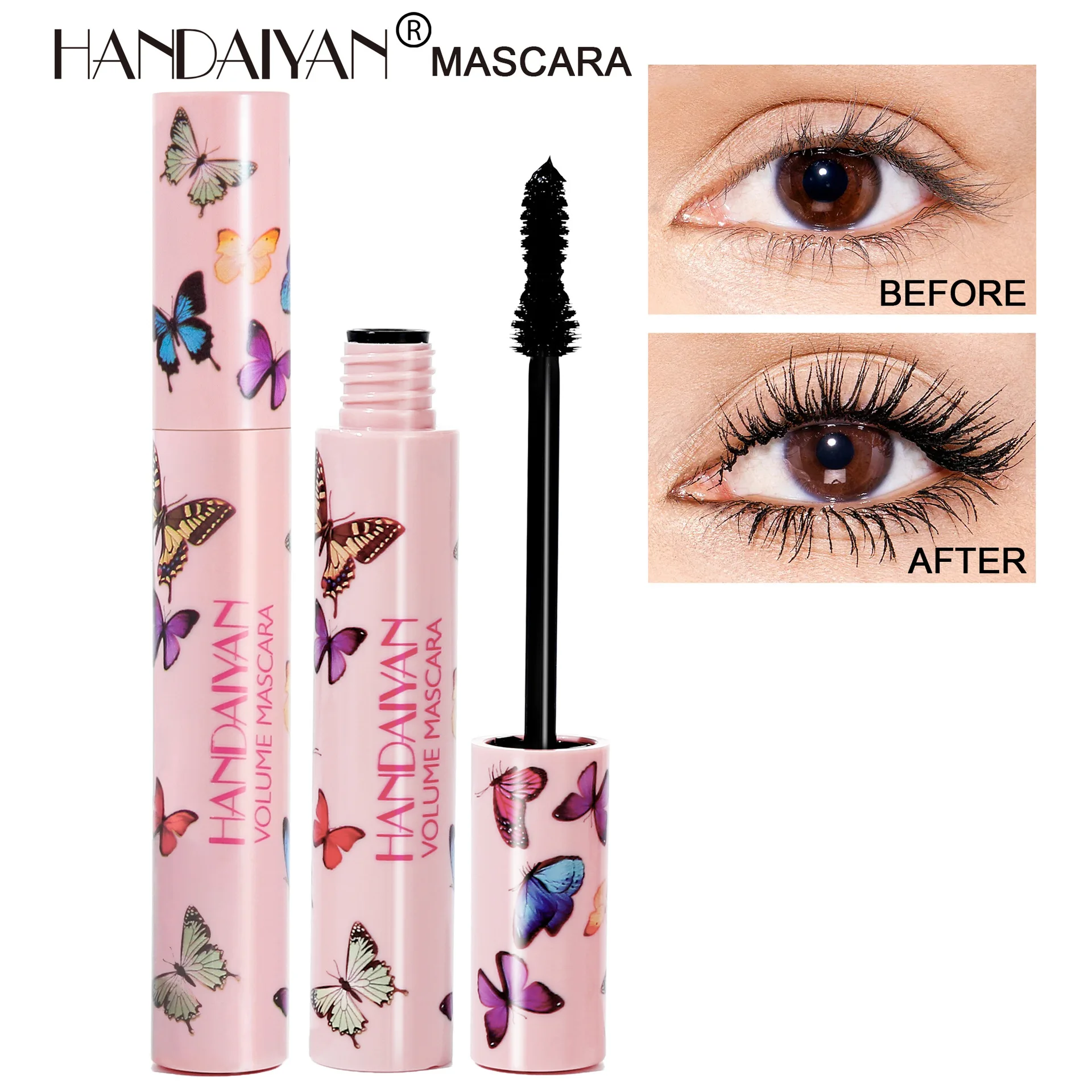 Mascara Lengthening Waterproof Eyelashes Eye Black Volume With Silk Fibers Brush Eyelash Makeup Tool Cosmetics
Mascara Lengthening Waterproof Eyelashes Eye Black Volume With Silk Fibers Brush Eyelash Makeup Tool Cosmetics