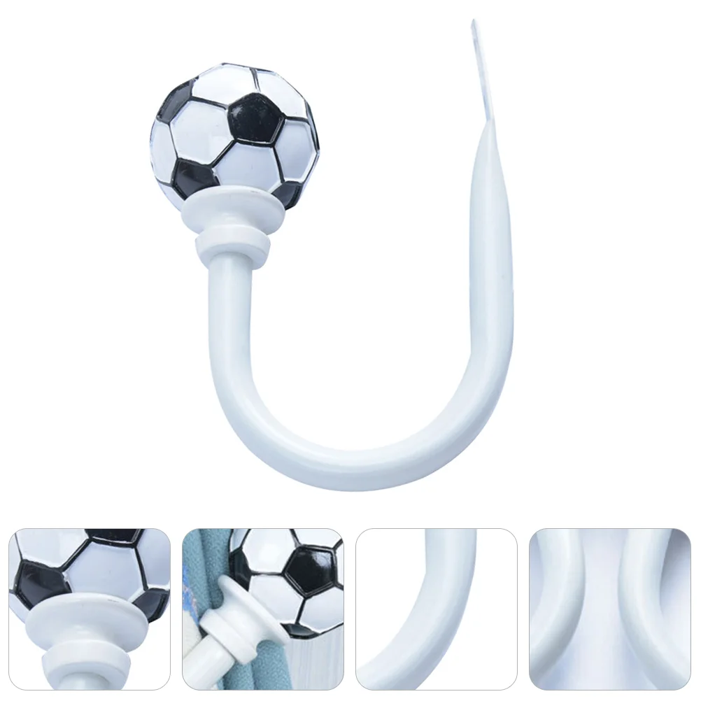 

Curtain Holder Football Shape Hook Drapery Tieback U-shaped Holdback Metallic Curtains