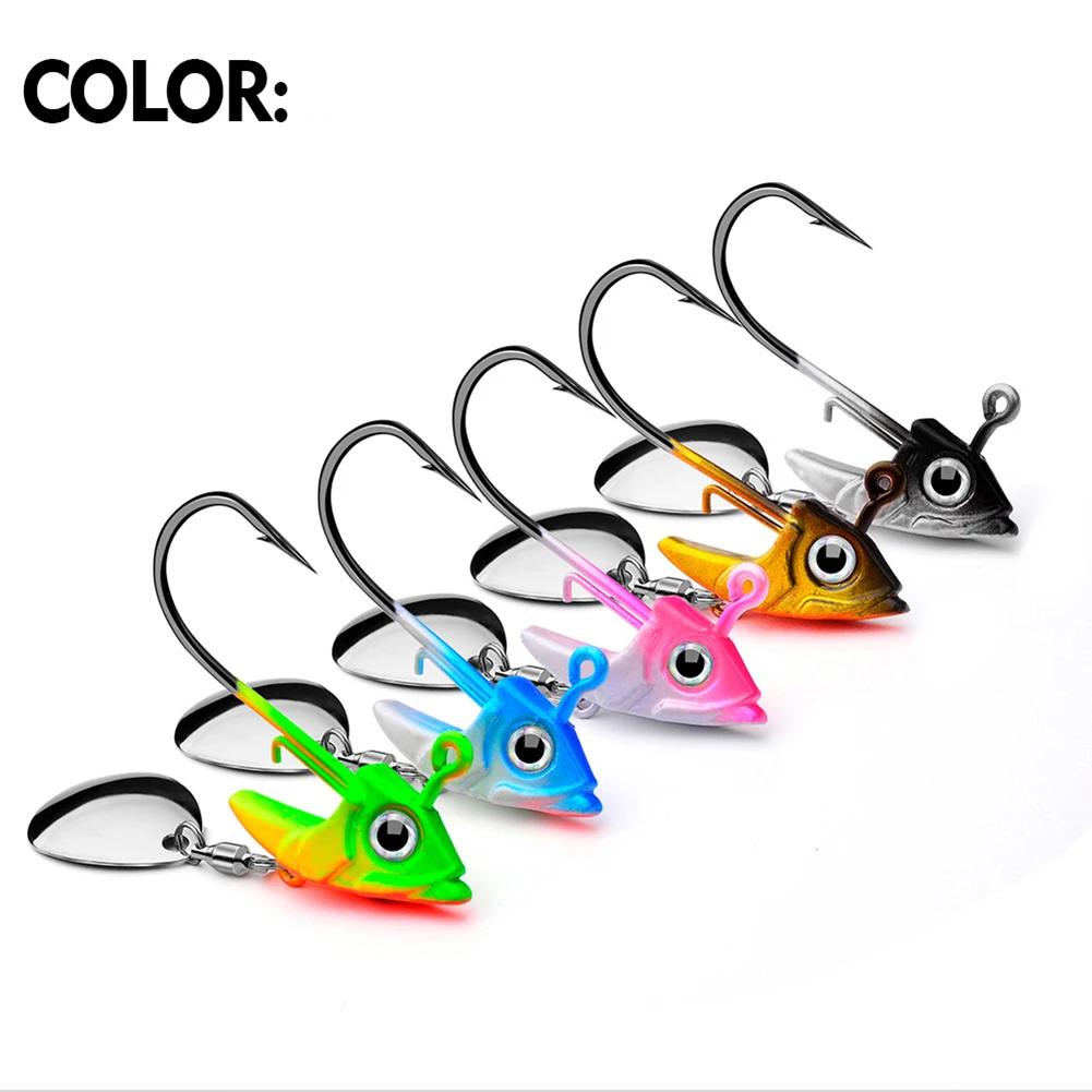 Fishing Lure Jig Head Hooks 10.5g+15g Fish Head Hook Spinner Bait Lead Head Lure Swimbait for Worm Bait Fishing Tackle
Fishing Lure Jig Head Hooks 10.5g+15g Fish Head Hook Spinner Bait Lead Head Lure Swimbait for Worm Bait Fishing Tackle