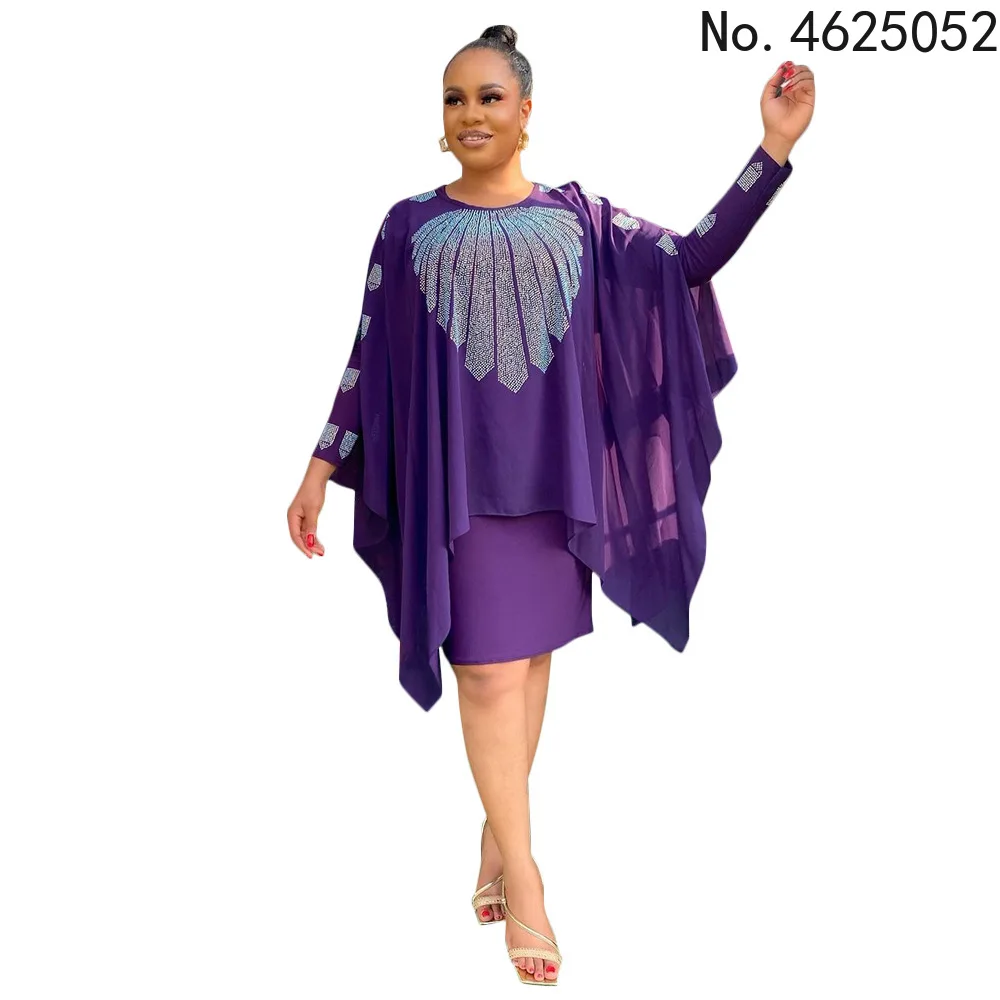 XL-5XL African Dresses for Women Summer African Women O-neck Purple Knee-length Dress with Top African Clothes Women
XL-5XL African Dresses for Women Summer African Women O-neck Purple Knee-length Dress with Top African Clothes Women