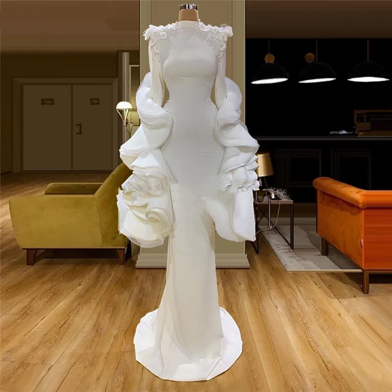 Long Sleeves Mermaid Prom Dresses 2020 Ruffles Appliqued Dubai Evening Dress Vestidos Aibye Islamic Pageant Gowns
Long Sleeves Mermaid Prom Dresses 2020 Ruffles Appliqued Dubai Evening Dress Vestidos Aibye Islamic Pageant Gowns