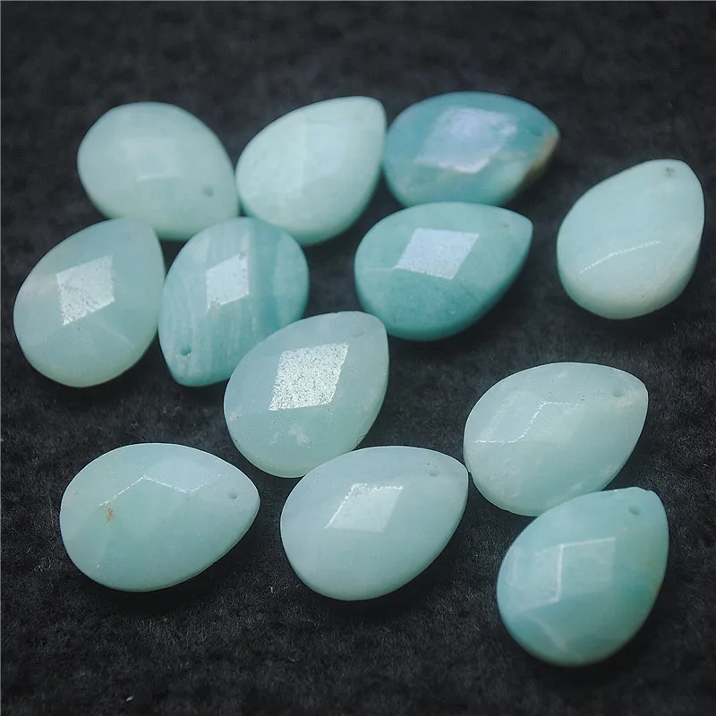 15PCS Nature Amazonite Stone Pendants Top Drilled 13X18MM Loose Natural DIY Jewelry Beads For Women's Necklace Makings Free Ship
15PCS Nature Amazonite Stone Pendants Top Drilled 13X18MM Loose Natural DIY Jewelry Beads For Women's Necklace Makings Free Ship