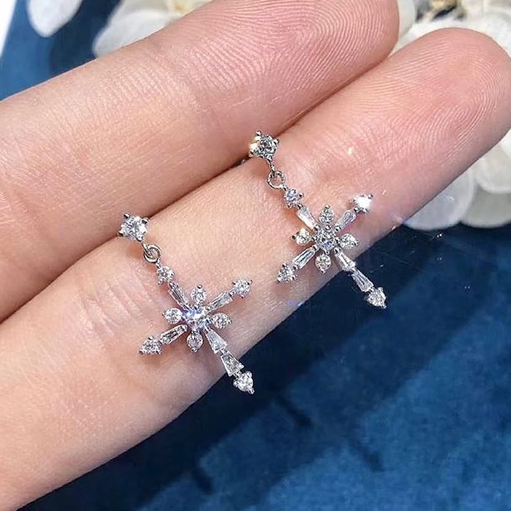 Fancy Cross Dangle Earrings with Crystal Cubic Zirconia Ear Piercing Accessories for Women Engagement Wedding Hot Jewelry
Fancy Cross Dangle Earrings with Crystal Cubic Zirconia Ear Piercing Accessories for Women Engagement Wedding Hot Jewelry
