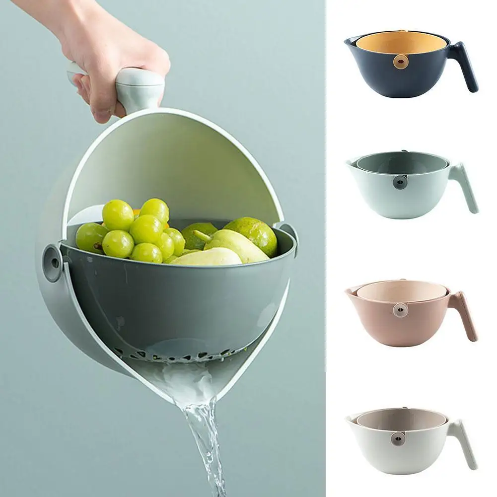 Micca Double Drain Basket Bowl Rotatable Washing Storage Basket Strainers Drainer Vegetable Cleaning Colander Kitchen Tool
Micca Double Drain Basket Bowl Rotatable Washing Storage Basket Strainers Drainer Vegetable Cleaning Colander Kitchen Tool