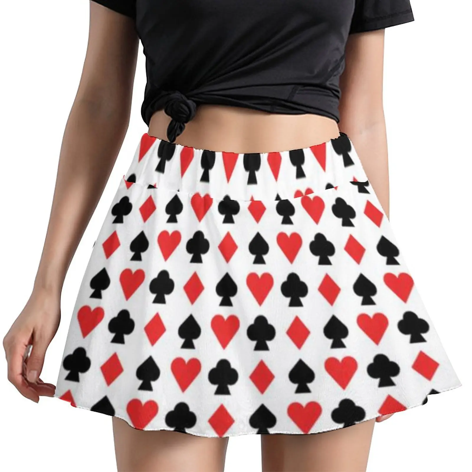 Playing Poker Skirt Spring Card Suits Design Aesthetic Casual A-line Skirts Cute Mini Skirt Womens Print Oversized Short Bottoms
Playing Poker Skirt Spring Card Suits Design Aesthetic Casual A-line Skirts Cute Mini Skirt Womens Print Oversized Short Bottoms