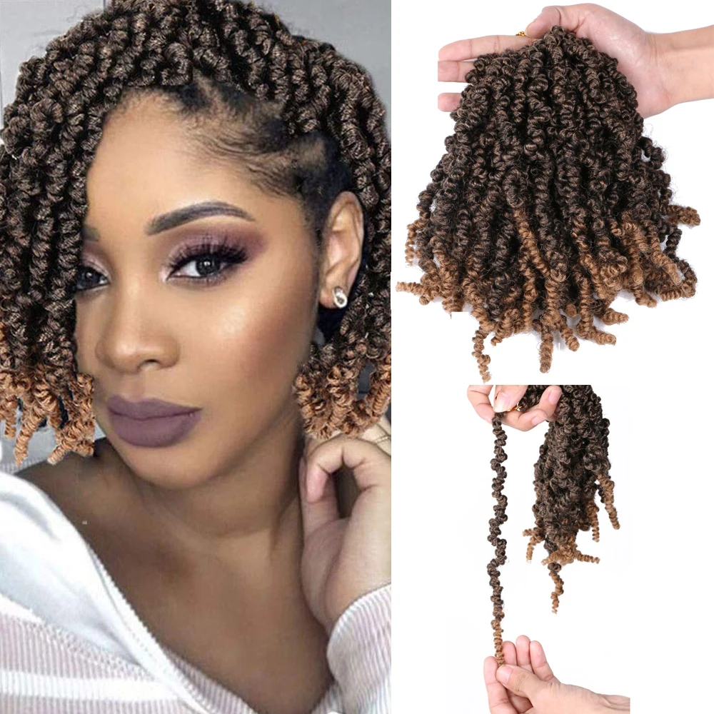 Короткие вьющиеся весенние вязаные крючком волосы Bellqueen, предварительно заплетенные страстные косички, Боб, весенние скрученные синтетические волосы для наращивания, 10 дюймов 
Короткие вьющиеся весенние вязаные крючком волосы Bellqueen, предварительно заплетенные страстные косички, Боб, весенние скрученные синтетические волосы для наращивания, 10 дюймов