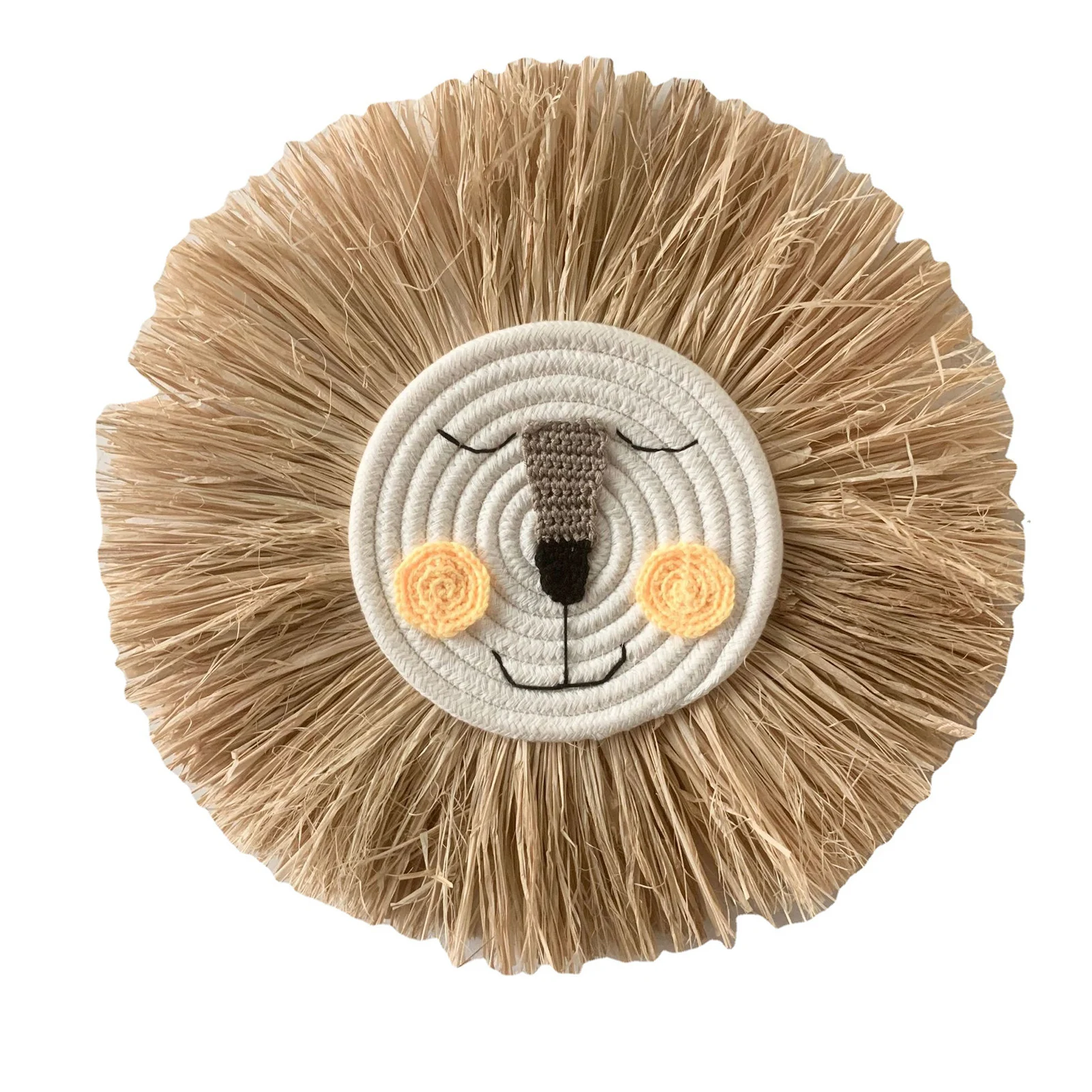 Cartoon Practical Cute Thread Weaving DIY Craft Animal Head Home Decor Kids Room Wall Hanging Decoration Ornament Bedroom
Cartoon Practical Cute Thread Weaving DIY Craft Animal Head Home Decor Kids Room Wall Hanging Decoration Ornament Bedroom