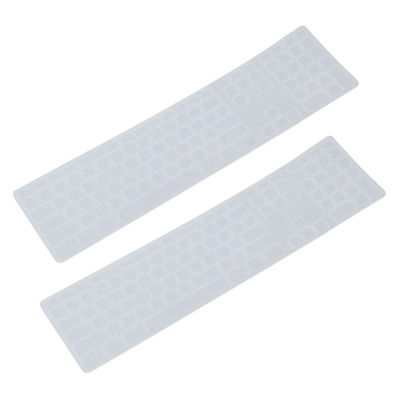 2X Silicone Thin Keyboard Skin Cover Protector with Numeric Keypad for Apple IMac Transparent
2X Silicone Thin Keyboard Skin Cover Protector with Numeric Keypad for Apple IMac Transparent