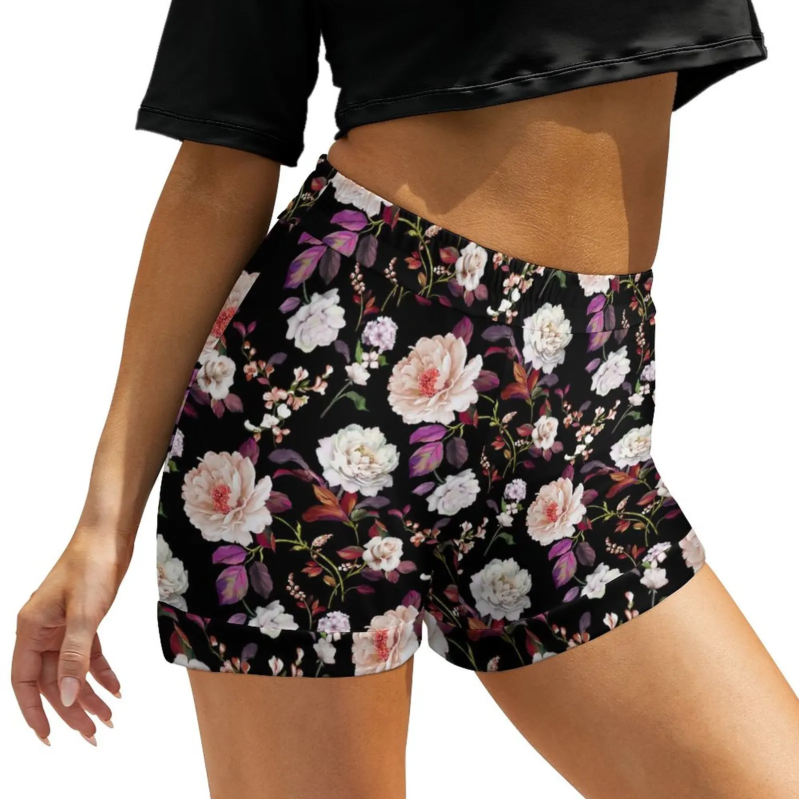Pretty White Flower Shorts Purple Leaves Print Oversize Slim Shorts Harajuku Short Pants Women Graphic Bottoms
Pretty White Flower Shorts Purple Leaves Print Oversize Slim Shorts Harajuku Short Pants Women Graphic Bottoms