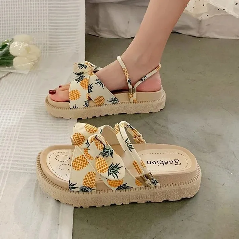 Sweet Woman Sandals Fariy Style Flats Slippers 2022 New Trend Summer Roman Ladies Platform Student Girls Falt Butterfly-knot
Sweet Woman Sandals Fariy Style Flats Slippers 2022 New Trend Summer Roman Ladies Platform Student Girls Falt Butterfly-knot