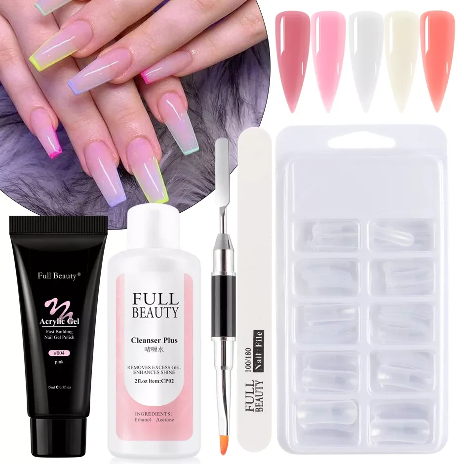 Quick Builder Nail Kits Finger Poly Extension Nail Gel Manicure Soak Off Crystal Gel Nail Polish No Pain Acrylic Gel GL1791
Quick Builder Nail Kits Finger Poly Extension Nail Gel Manicure Soak Off Crystal Gel Nail Polish No Pain Acrylic Gel GL1791