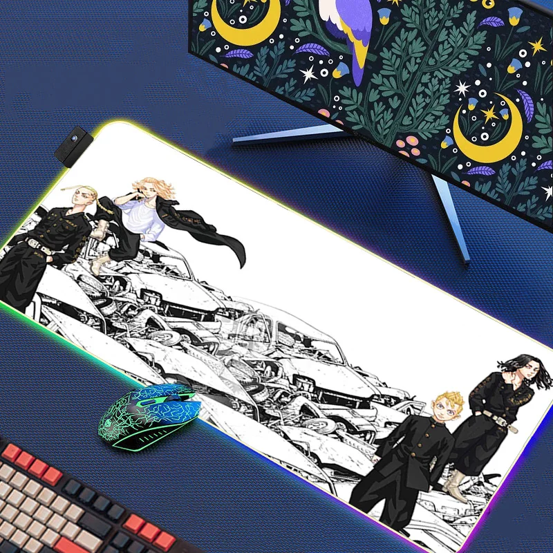 Tokyo Revengers RGB LED Rubber Mat Gaming Keyboard Pad Mouse Gamer Pc Accessories Deskmat Mausepad Mousepad Mats Cabinet Mause
Tokyo Revengers RGB LED Rubber Mat Gaming Keyboard Pad Mouse Gamer Pc Accessories Deskmat Mausepad Mousepad Mats Cabinet Mause