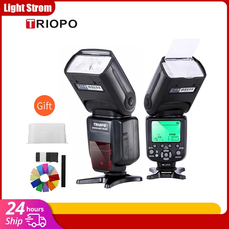 TRIOPO TR-988 TTL HSS высокоскоростная синхронизируемая вспышка для камеры Canon и Nikon 6D 60D 550D