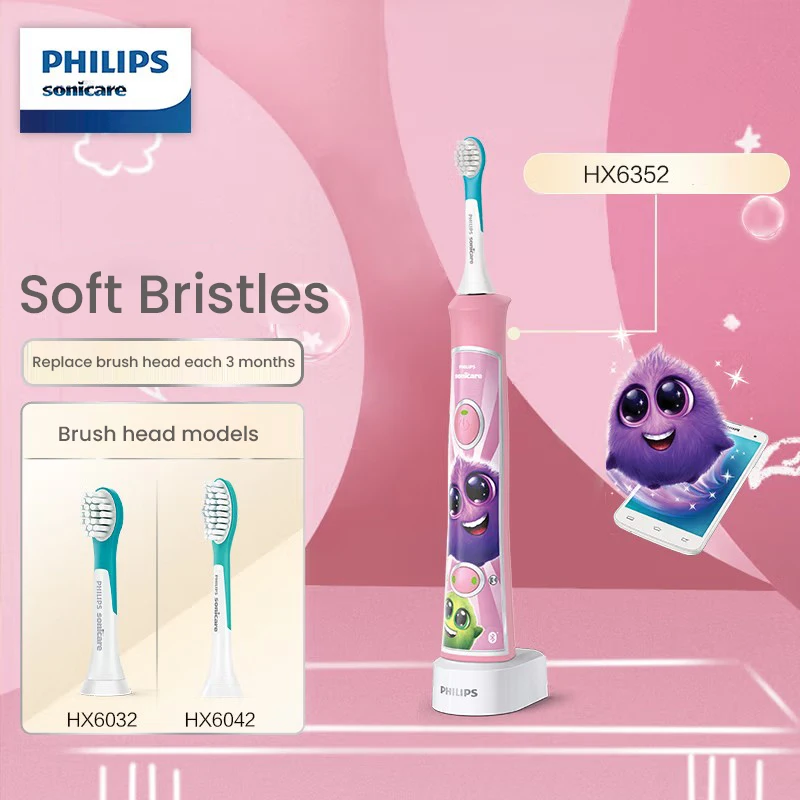 Philips Sonicare Children Electric Toothbrush Smart Bluetooth Connection 2 Modes Soft Bristles for Kids Gum Care Teeth Cleaning
Philips Sonicare Children Electric Toothbrush Smart Bluetooth Connection 2 Modes Soft Bristles for Kids Gum Care Teeth Cleaning