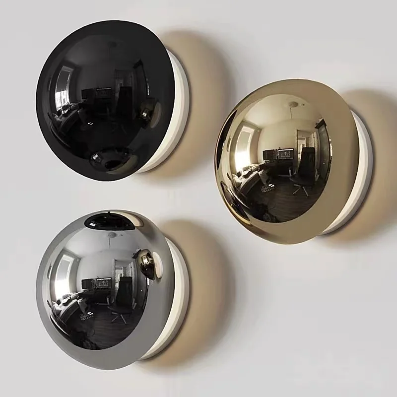 Nordic Modern Home Decor Interior Simple Round Wall Lamp Chrome Gold Bedroom Bedside Stair Kids'Room LED Sconce Light Fixture
Nordic Modern Home Decor Interior Simple Round Wall Lamp Chrome Gold Bedroom Bedside Stair Kids'Room LED Sconce Light Fixture