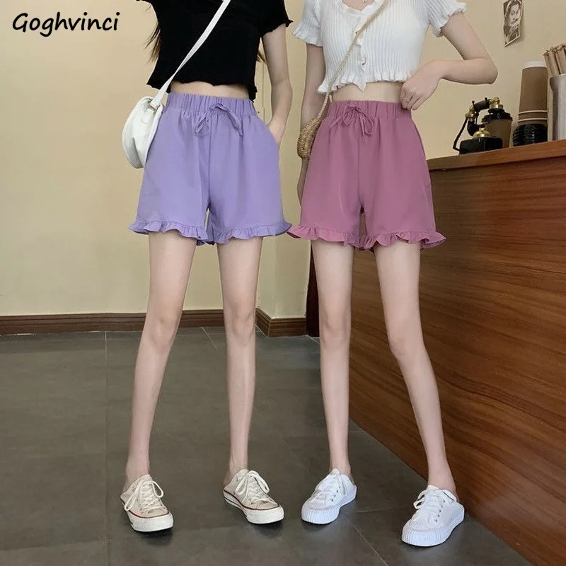 Shorts Women Popular S-4XL All-match Ruffles Solid Korean Summer Fashion Comfortable Wide Leg Casual Elegant Females Trousers
Shorts Women Popular S-4XL All-match Ruffles Solid Korean Summer Fashion Comfortable Wide Leg Casual Elegant Females Trousers