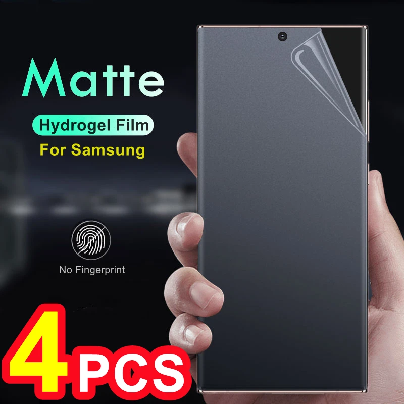 4pcs For Samsung Galaxy S22 Ultra S21 Plus S20 FE S9 S8 S10 Note 20 Ultra 8 9 Matte Hydrogel Film Full Cover Screen Protector
4pcs For Samsung Galaxy S22 Ultra S21 Plus S20 FE S9 S8 S10 Note 20 Ultra 8 9 Matte Hydrogel Film Full Cover Screen Protector