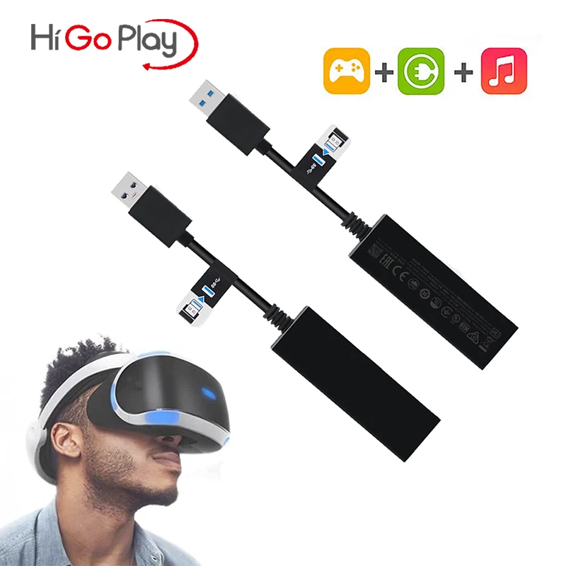 PS5 VR Adapter Cable Mini Camera Adapter USB 3.0 Male-to-female Adapter Cables for PS VR to PS5 Cable Game Console VR Experience 
PS5 VR Adapter Cable Mini Camera Adapter USB 3.0 Male-to-female Adapter Cables for PS VR to PS5 Cable Game Console VR Experience