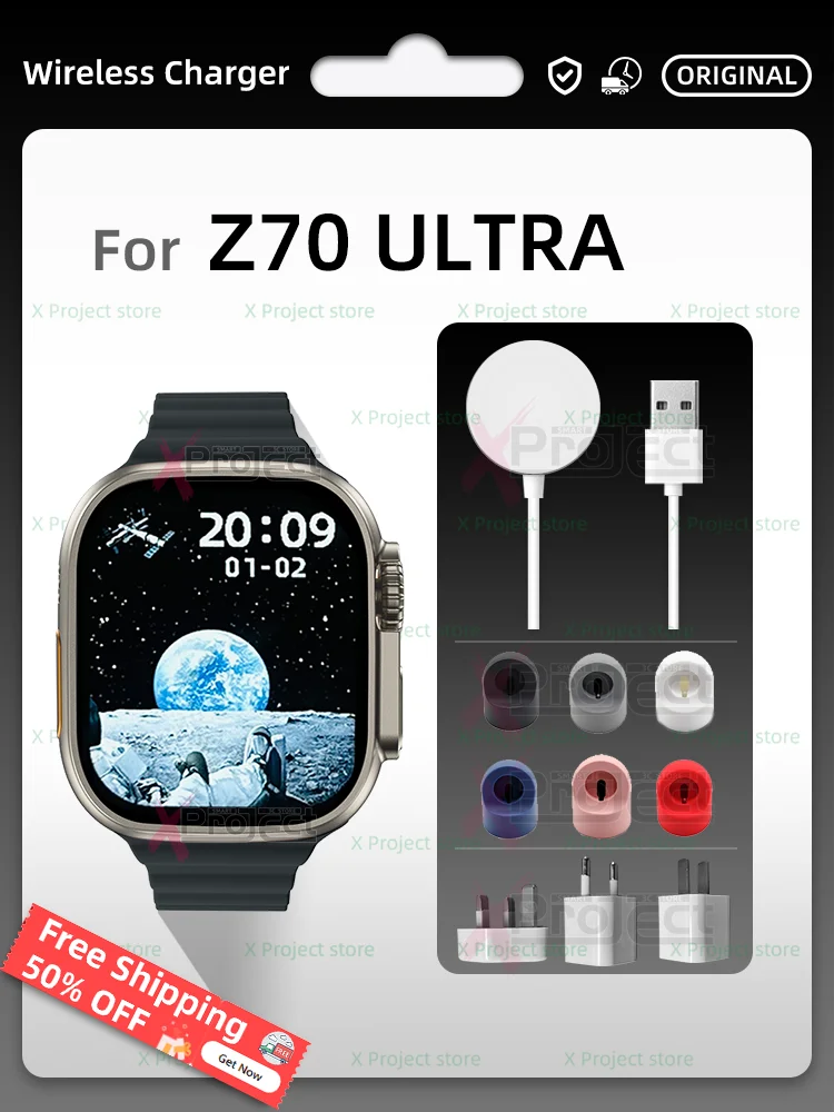 Z70 Ultra Charger For Smart Watch HW8 Z68 Z59 ZD8 DT8 MT8 Ultra Wireless Charger Original SmartWatch USB Power Charging cable
Z70 Ultra Charger For Smart Watch HW8 Z68 Z59 ZD8 DT8 MT8 Ultra Wireless Charger Original SmartWatch USB Power Charging cable