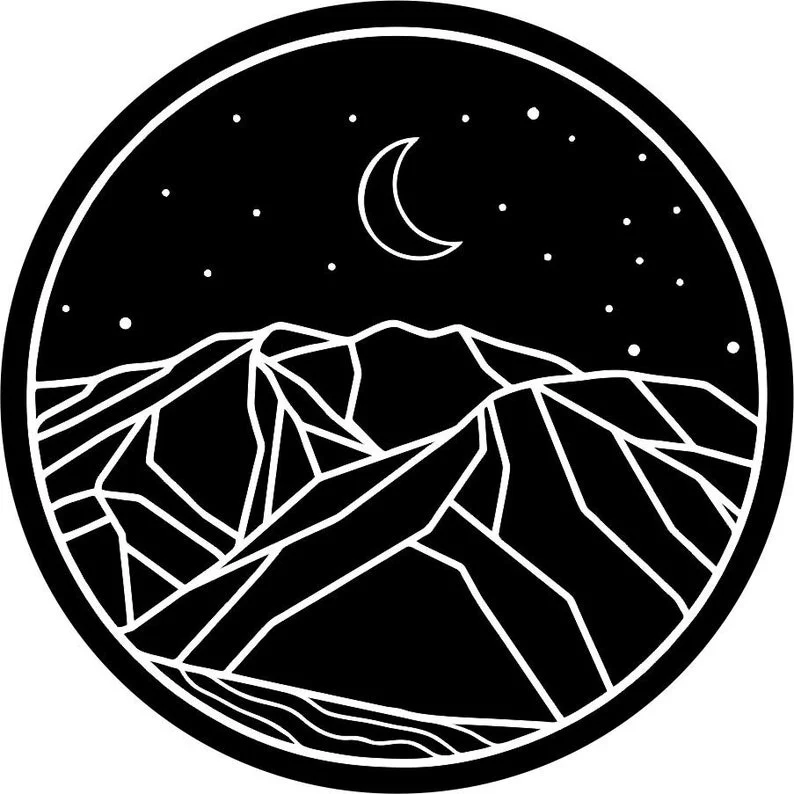 

Night Sky in the Mountains Spare Tire Cover for any Vehicle, Make, Model, Size - Jeep, RV, Travel Trailer, Camper and MORE