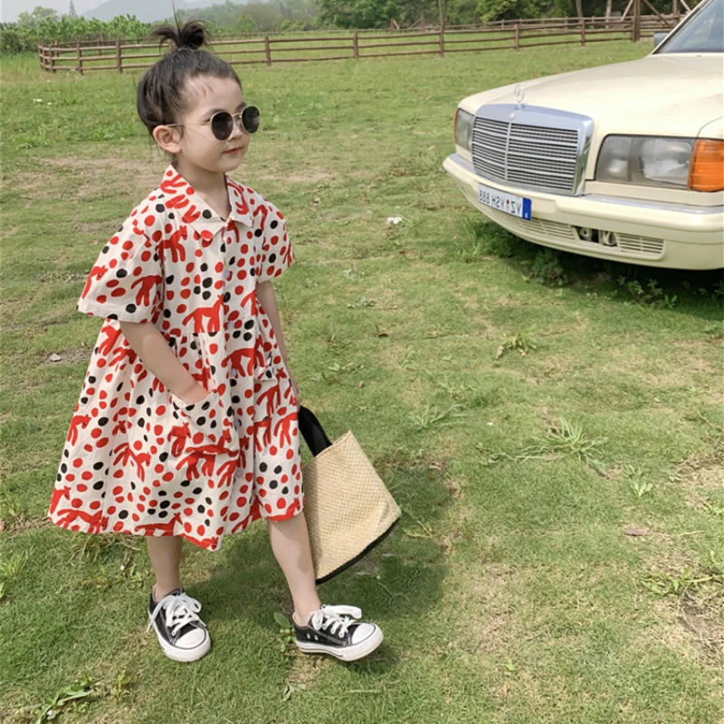 2022 New Baby Girls Dress for Kids Teenager Fashion Dot Print Spring Summer Children Clothes
2022 New Baby Girls Dress for Kids Teenager Fashion Dot Print Spring Summer Children Clothes