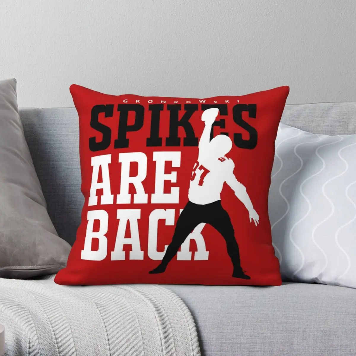 Gronkowski Spikes Are Back Square Pillowcase Polyester Linen Velvet Pattern Zip Decor Pillow Case Sofa Cushion Case 45x45
Gronkowski Spikes Are Back Square Pillowcase Polyester Linen Velvet Pattern Zip Decor Pillow Case Sofa Cushion Case 45x45