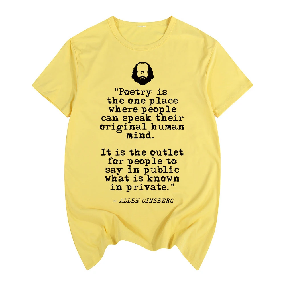 Летняя футболка с принтом Allen Ginsberg, хлопковая Мужская футболка, новая женская футболка
Летняя футболка с принтом Allen Ginsberg, хлопковая Мужская футболка, новая женская футболка