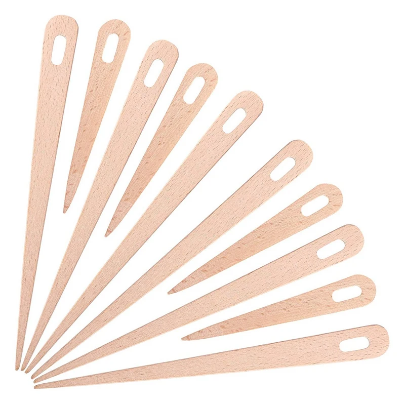10PCS DIY Wooden Weaving Loom Tools Tapestry Darning Knitting Needles Needlework Sewing Needle Big Eye Yarn Sewing Tools
10PCS DIY Wooden Weaving Loom Tools Tapestry Darning Knitting Needles Needlework Sewing Needle Big Eye Yarn Sewing Tools