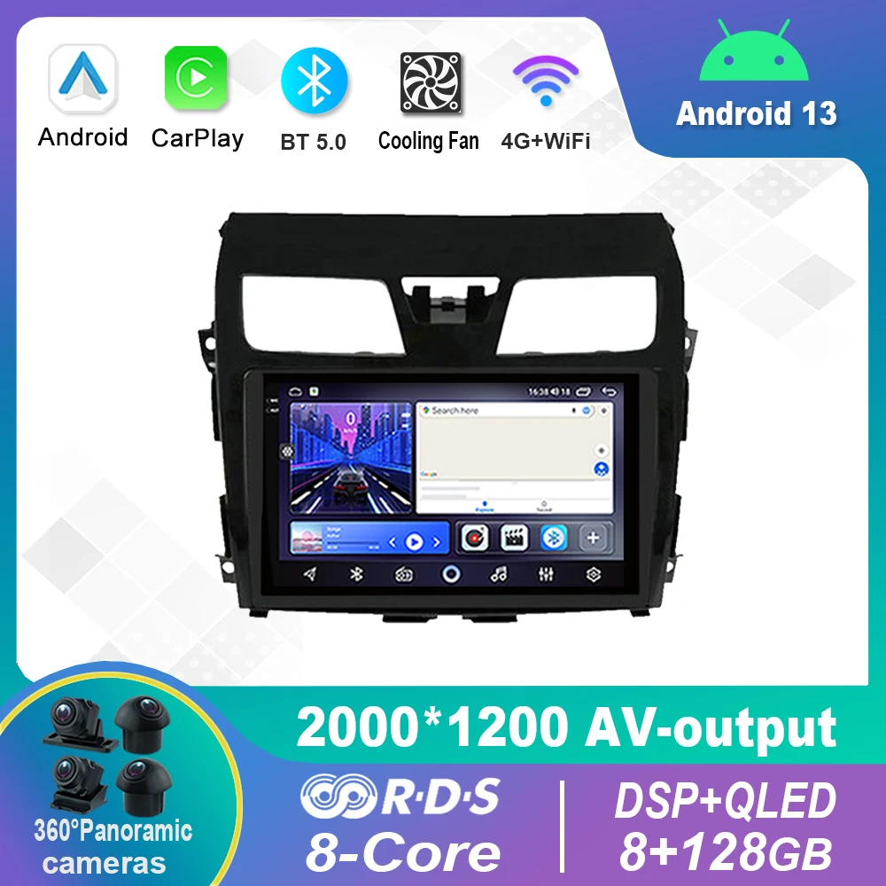 Android 13.0 Car Radio Multimedia Video Player Navigation stereo For Nissan Teana Altima 2013 2014 2015 GPS Carplay 4G WiFi
Android 13.0 Car Radio Multimedia Video Player Navigation stereo For Nissan Teana Altima 2013 2014 2015 GPS Carplay 4G WiFi