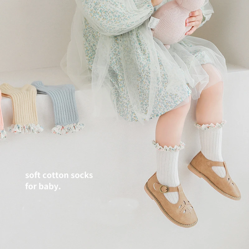 Baby Socks Spring Toddler Kids Girls Long Soft Cotton Lace Floral Ruffles Children Newborn Socks Baby Girl 0-8Y Baby Meisje
Baby Socks Spring Toddler Kids Girls Long Soft Cotton Lace Floral Ruffles Children Newborn Socks Baby Girl 0-8Y Baby Meisje