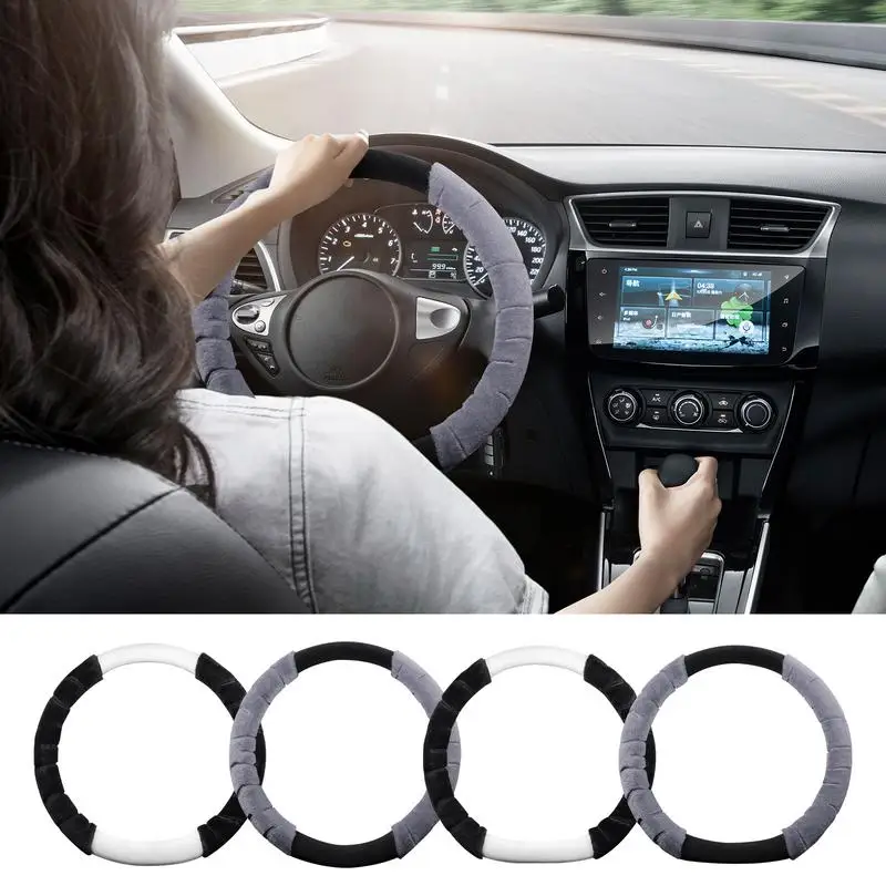 Plush Steering Wheel Cover Multifunctional Soft Handle Cover Universal Steering Protection Steering Wheel Handle Shield car item
Plush Steering Wheel Cover Multifunctional Soft Handle Cover Universal Steering Protection Steering Wheel Handle Shield car item
