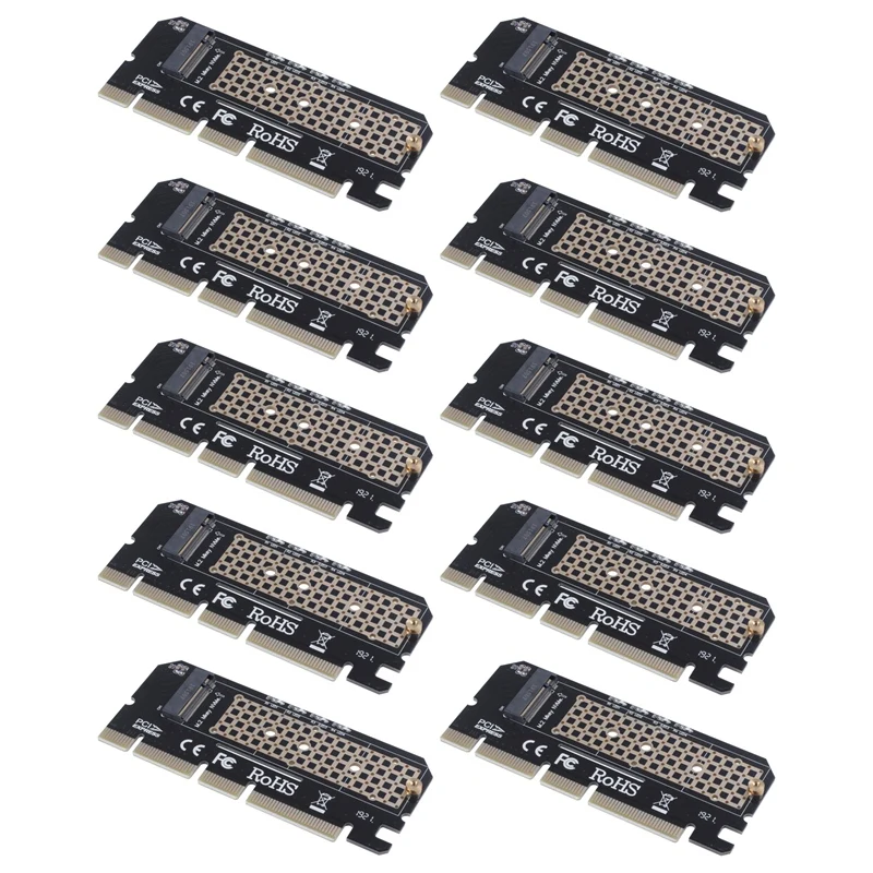 10X M.2 NVMe SSD NGFF to PCIE 3.0 X16 Adapter M Key Interface Card Suppor PCI Express 3.0 X4 2230-2280
10X M.2 NVMe SSD NGFF to PCIE 3.0 X16 Adapter M Key Interface Card Suppor PCI Express 3.0 X4 2230-2280