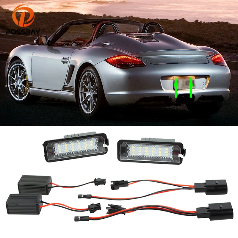 Pair LED Number Car License Plate Light with Wires for Porsche Cayenne 958 92A Macan 95B Carrera 991 997 996 Boxster 987 981 982
Pair LED Number Car License Plate Light with Wires for Porsche Cayenne 958 92A Macan 95B Carrera 991 997 996 Boxster 987 981 982