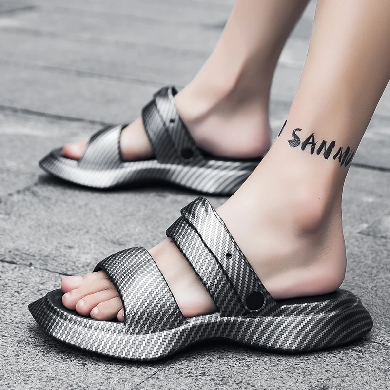 Summer Men Slippers Outdoor Printing Design Beach Slippers Casual Non-Slip Indoor Bathroom Soft Bottom Slides Shoe Male 38-45
Summer Men Slippers Outdoor Printing Design Beach Slippers Casual Non-Slip Indoor Bathroom Soft Bottom Slides Shoe Male 38-45
