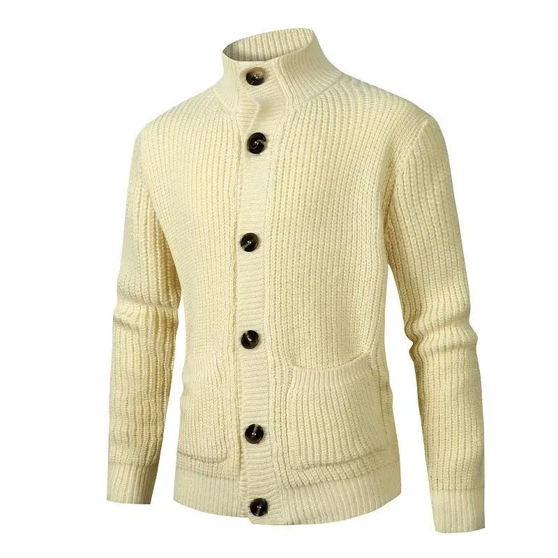 High Quality Cardigan Sweater Men's 2023 New Cardigan Knitted Sweater Solid Color Simple Standing Neck Sweater Coat YM1079
High Quality Cardigan Sweater Men's 2023 New Cardigan Knitted Sweater Solid Color Simple Standing Neck Sweater Coat YM1079