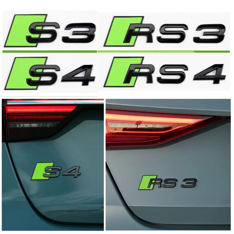 Новая наклейка с эмблемой из АБС-пластика на кузов автомобиля для Audi A4 B8 B6 B9 B7 A3 8P 8V