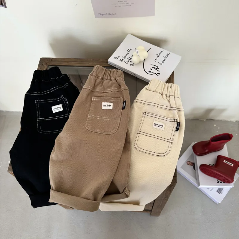 Elastic Unisex And Trousers Cotton New Children Casual Open Boys Loose Pants Spring Line Girls
Elastic Unisex And Trousers Cotton New Children Casual Open Boys Loose Pants Spring Line Girls