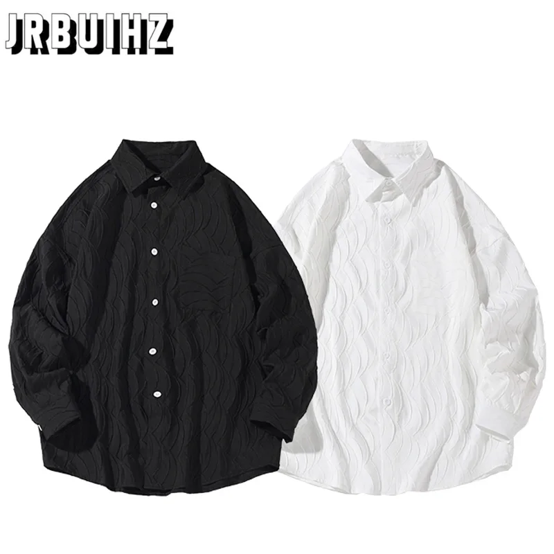 Новинка, Высококачественная Весенняя шикарная Мужская блузка JRBUIHZ с длинным рукавом, однобортная свободная Однотонная рубашка с одним карм...
Новинка, Высококачественная Весенняя шикарная Мужская блузка JRBUIHZ с длинным рукавом, однобортная свободная Однотонная рубашка с одним карм...