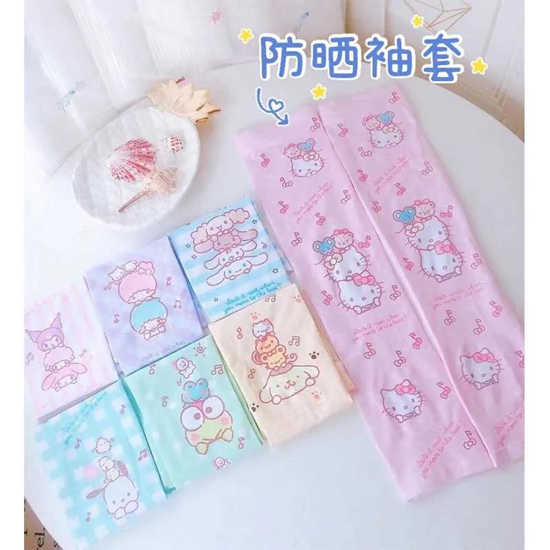 Kawaii Sanrios Cartoon Kuromi Anime Cinnamoroll Cute Mymelody Creative Doll Print Ice Silk Sunscreen Sleeve Arm Guard Toys Grils
Kawaii Sanrios Cartoon Kuromi Anime Cinnamoroll Cute Mymelody Creative Doll Print Ice Silk Sunscreen Sleeve Arm Guard Toys Grils