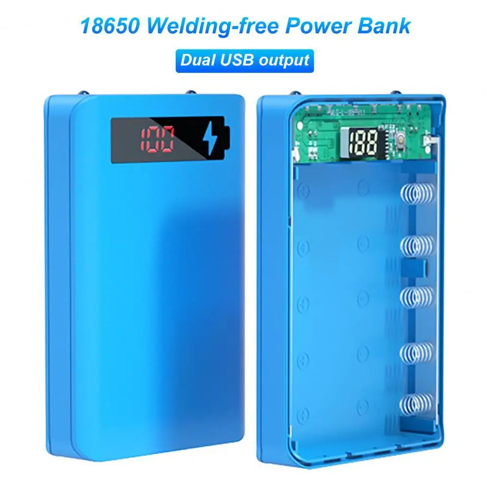 Portable Charger Shell Solderless Lightweight Power Bank Box 5x18650 Power Bank Case for Smart Phone Power Bank Shell
Portable Charger Shell Solderless Lightweight Power Bank Box 5x18650 Power Bank Case for Smart Phone Power Bank Shell