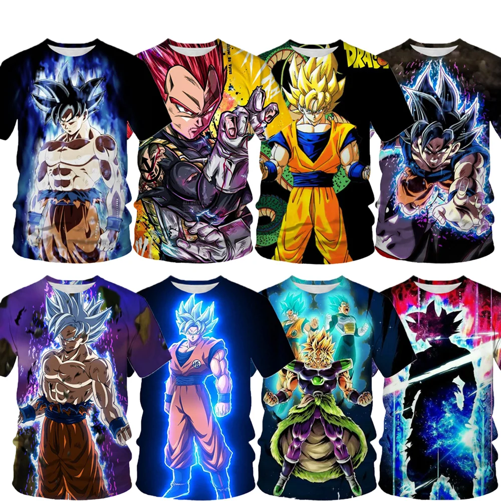 Boys Dragon Ball T-shirt Sun Wukong Summer Fashion New Super Bright 3D Printed Boys Short-sleeved Trend Casual T-shirt Clothing
Boys Dragon Ball T-shirt Sun Wukong Summer Fashion New Super Bright 3D Printed Boys Short-sleeved Trend Casual T-shirt Clothing