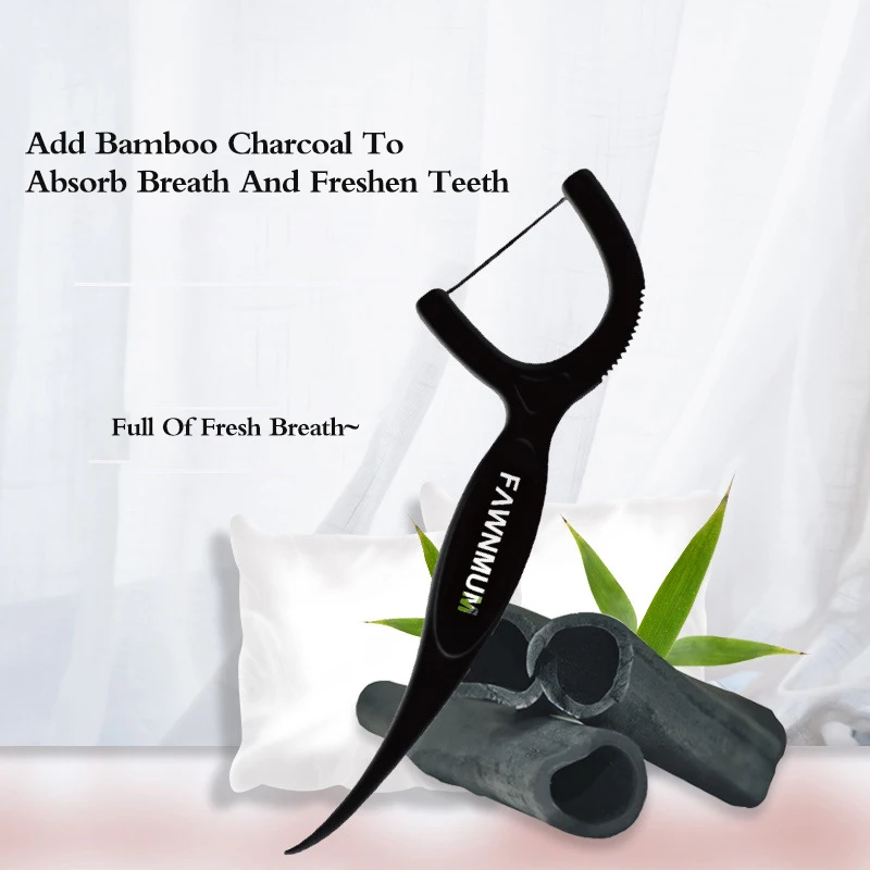 50Pcs Dental Cleaning Bamboo Charcoal Dental Floss Picks Barreled Interdental Brush For Teeth Care Toothpicks With Thread Oral
50Pcs Dental Cleaning Bamboo Charcoal Dental Floss Picks Barreled Interdental Brush For Teeth Care Toothpicks With Thread Oral