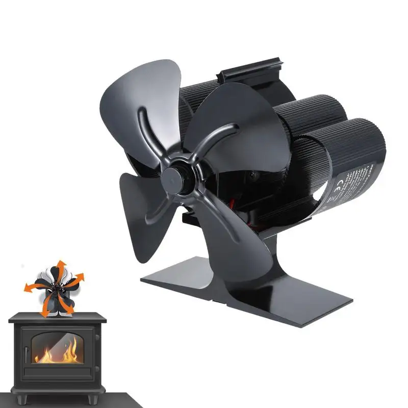 Non-Electric Fireplace Fan Upgrade Designed Silent Operation 4 Blades With Stove Thermometer Wood Stove Fan Heat Powered
Non-Electric Fireplace Fan Upgrade Designed Silent Operation 4 Blades With Stove Thermometer Wood Stove Fan Heat Powered