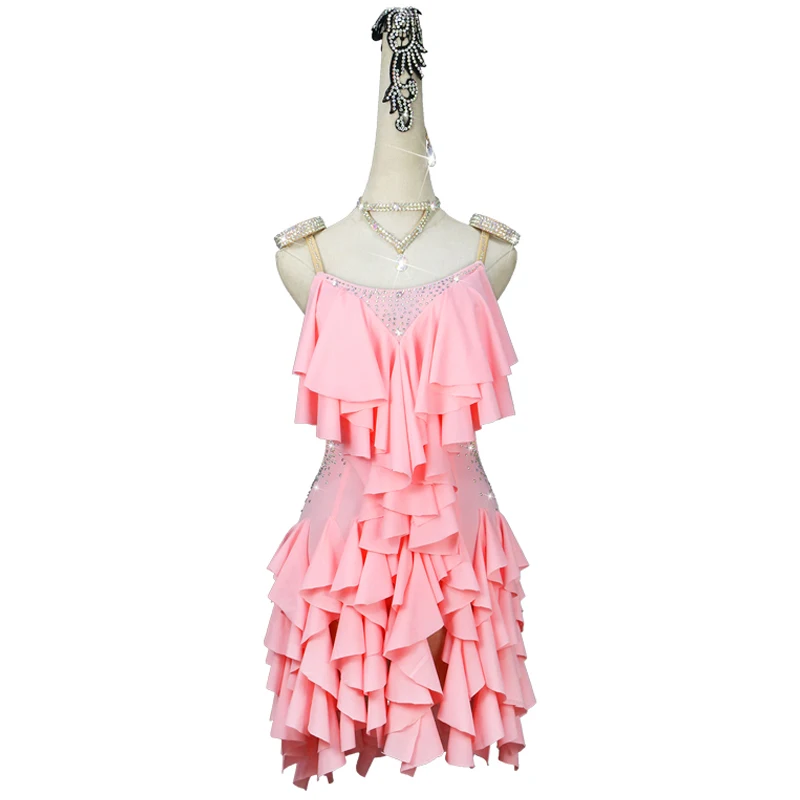 New Latin Dance Competition Dress Women Sexy Sleeveless Practice Clothing Female Ballroom Dance Stage Skirt Custom Made XXL
New Latin Dance Competition Dress Women Sexy Sleeveless Practice Clothing Female Ballroom Dance Stage Skirt Custom Made XXL